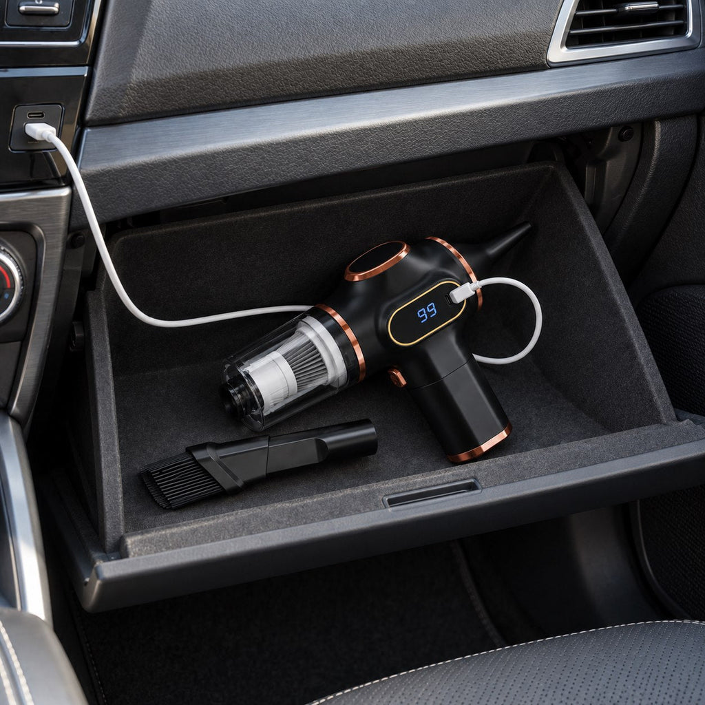 Aspirador de Coche 2 en 1 para Niños y Perros – Aspira y Sopla