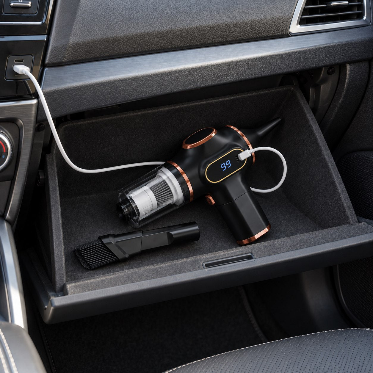 Aspirador de Coche 2 en 1 para Niños y Perros – Aspira y Sopla